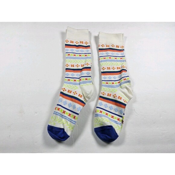 Bombas Accessories - Bombas Lightweight Pattern Crew Socks Lot Of 2 Pairs Size S